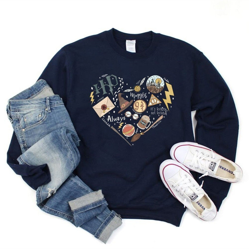 Sweatshirt Flying Car Magical Castle Hoodie Luna Love Good Potterhead HP Crewneck Sweatshirt Vacation Tops - 4.jpg