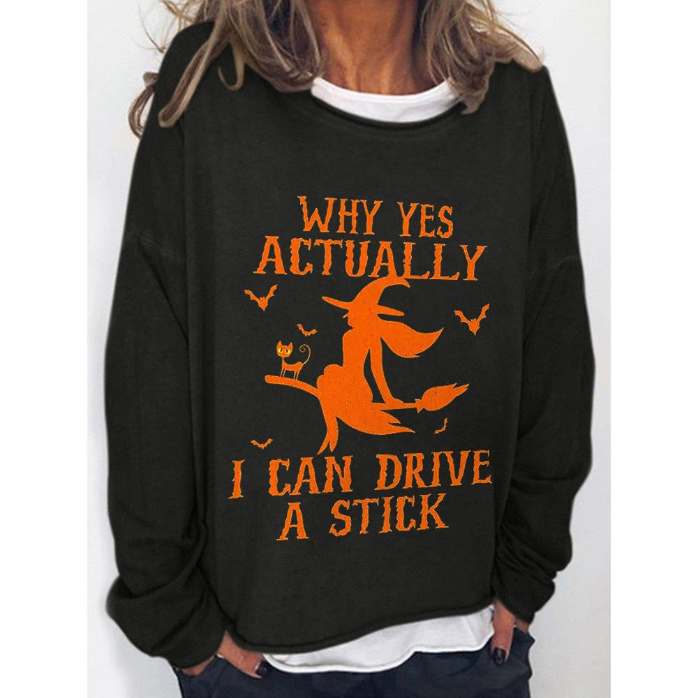 Why Yes Actually I Can Drive A Stick Crew T-shirt Sweater, V-neck, Salem Witch Trials Shirt, Salem Witch Massachusetts Witch Trials Shirt - 4.jpg