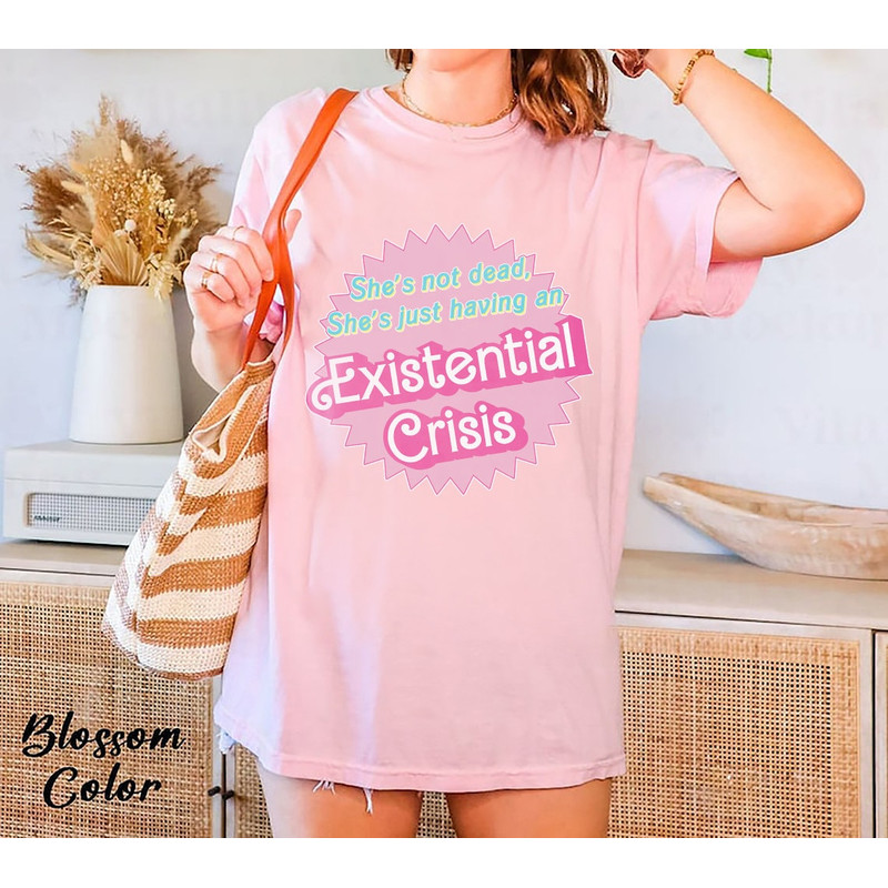 Comfort Colors® Existential Crisis Barbie Shirt, Barbie Shirt Barbie Movie Tee Existential Crisis Shirt 90s - 1.jpg