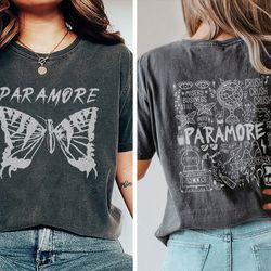 comfort colors paramore tattoo shirt, vintage paramore tour shirt, paramore tour 2023 shirt