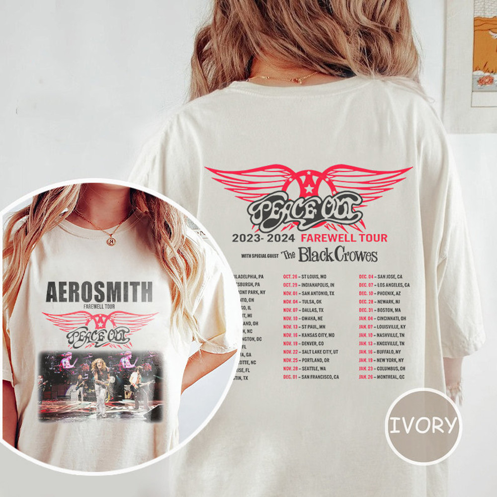 Comfort Colors® Aerosmith Band Farewell 2023 Tour Shirt, Aerosmith Shirt Fan Gifts, Aerosmith Vintage Band Shirt, Rock Music Shirt - 2.jpg