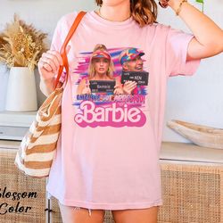 comfort colors barbie omg we got arrested, margot robbie, ryan gosling shirt, barbie movie 2023