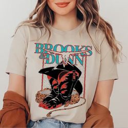 brooks and dunn shirt, country western t shirt, classic country shirt, country band tour tee, fan g