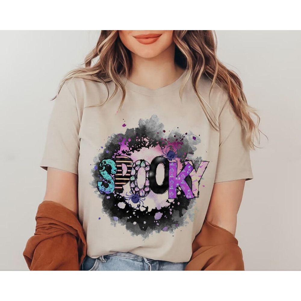 Retro Halloween Shirt, Spooky Shirt, Funny Halloween Tee, Halloween Shirt, Spooky Season Tee, Halloween Matching Shirt, Ghost Halloween Tee - 1.jpg