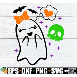 cute ghost svg, ghost in love svg, girls halloween svg, girls halloween shirt svg, girls halloween candy tote svg png, k