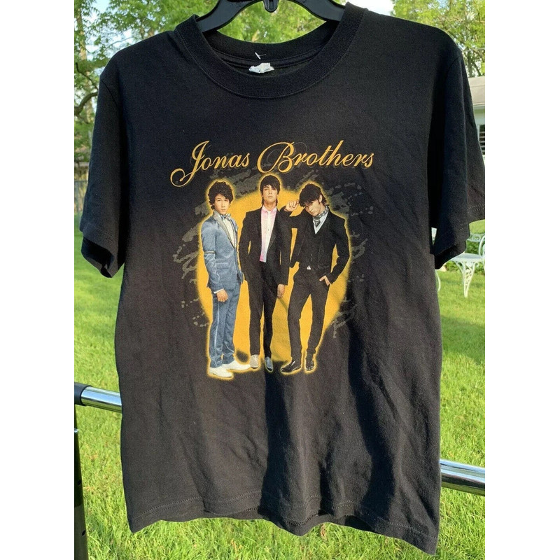 Vintage Jonas Brothers Shirt, Vintage 90sJonas Five Albums One Night Tour Shirt, Jonas Brothers Shirt, Jonas 90's Shirt - 1.jpg