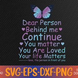 Person Behind Me Suicide Prevention & Depression Awareness Svg, Eps, Png, Dxf, Digital Download