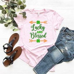 lucky and blessed shirt, just lucky shirt, st. patricks day, bachelorette party tanks, bachelorette shirts, drunk in lov