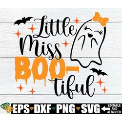 little miss bootiful, girls halloween svg, halloween svg, girls halloween, kids halloween, cute halloween svg, cut file,