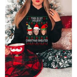 santa joe biden this is my ugliest christmas sweater tshirt, biden christmas sweater, ugly christmas joe biden, biden xm