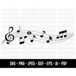 cod457-music notes svg, musical notes svg, musical notes clipart, musical notes svg files for cricut, guitar note svg, v