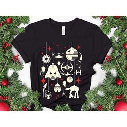 star wars christmas ornament shirt, christmas gift, disney christmas shirt, star wars family tee shirt, merry christmas