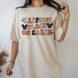 Happiest Place On Earth shirt, Halloween Mouse Ears Vacation shirt, Family Parks Shirt, Fall Cute Spooky shirt, Disney F
