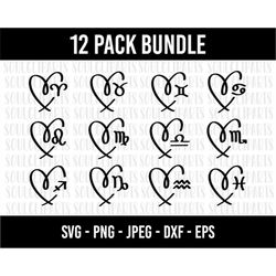 cod933- zodiac signs svg bundle/astrology signs svg/zodiac symbols svg/constellation signs svg, astrology, horoscope/cri
