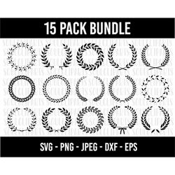 cod896- wreath svg bundle, circle svg bundle, floral wreath svg, heart laurel wreath svg, wedding wreath svg, wreath mon