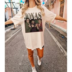 vintage 90s jonas brothers shirt, retro jonas brothers shirt, five albums one night tour shirt, jonas 90's tee, comfort