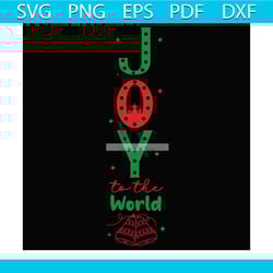 joy to the world bells svg, christmas svg, joy christmas svg