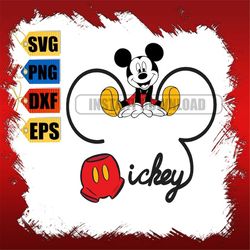 mickey svg, mickey head, mouse head, mouse, svg, png, dxf, digital download, cut file, cricut, silhouette