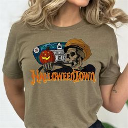 halloweentown shirt, halloween town university shirt, fall autumn shirt, skeleton shirt, bus stop halloween shirt, pumpk