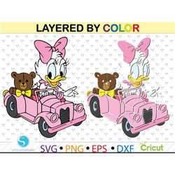 baby daisy duck svg, daisy duck clipart png eps svg dxf, svg for cricut, dxf cutting files
