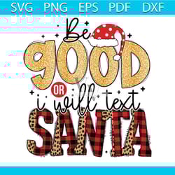 be good or will text santa png, christmas png, santa claus png