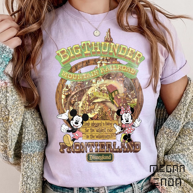 Comfort Colors Retro Big Thunder Mountain Shirt, Disney Big Thunder Mountain Railroad Shirt, Vintage Disney Shirt, Frontierland Shirt - 3.jpg
