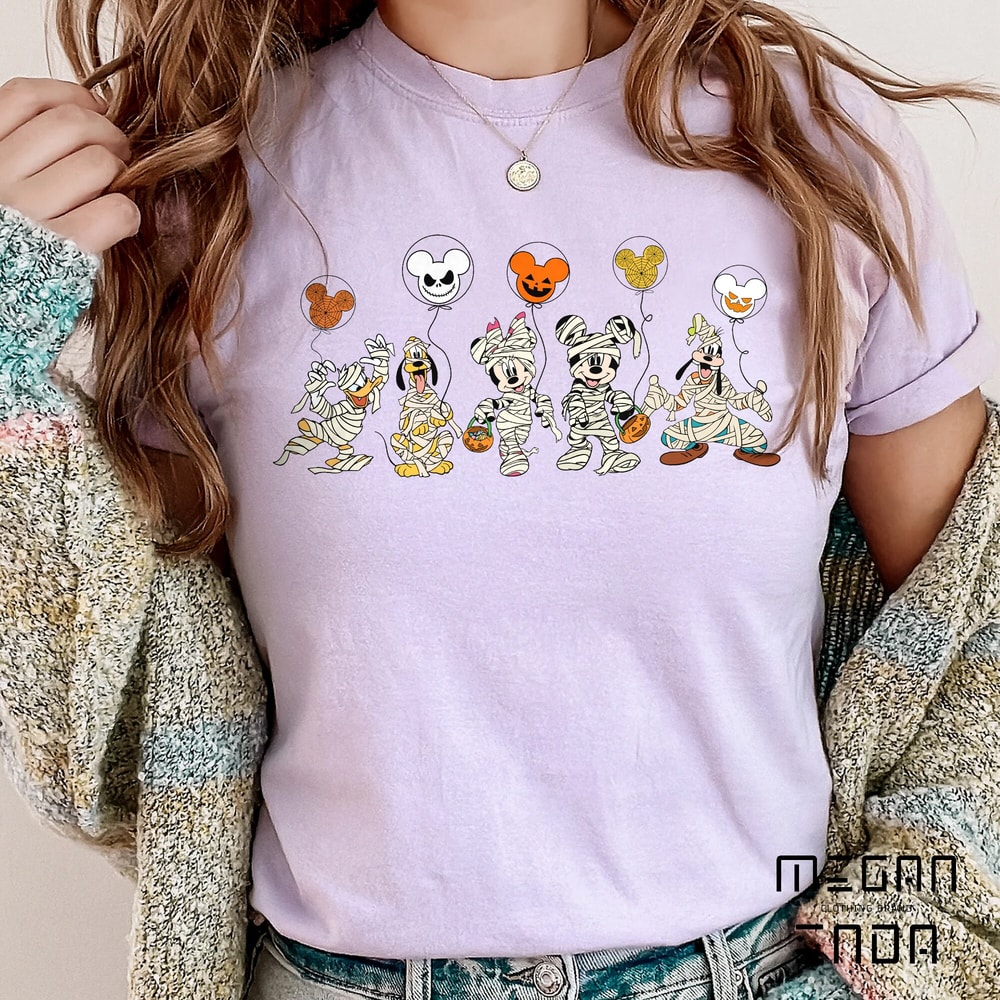 Comfort ColorsĀ® Disney Halloween Skeleton Shirt, Disney Halloween Matching Shirt, Disney Balloon Shirt, Mickey and Friends Halloween Shirt - 3.jpg