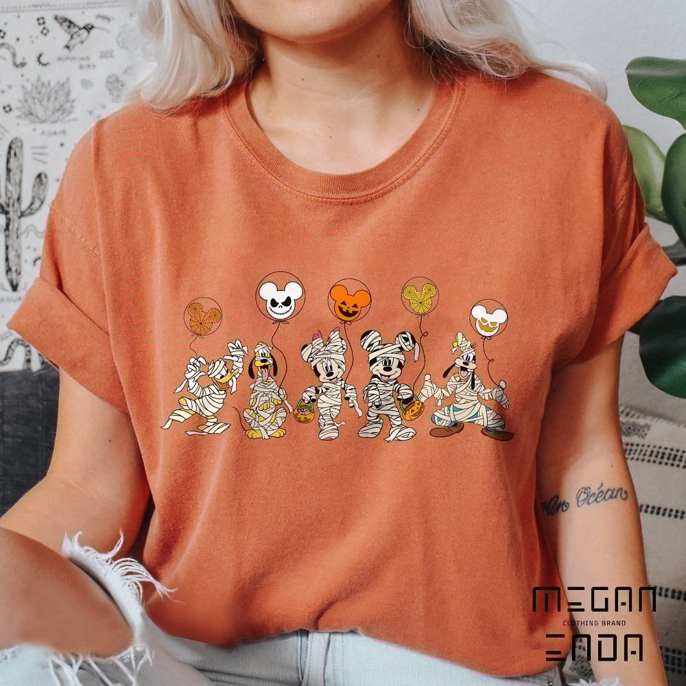 Comfort ColorsĀ® Disney Halloween Skeleton Shirt, Disney Halloween Matching Shirt, Disney Balloon Shirt, Mickey and Friends Halloween Shirt - 4.jpg