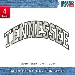 tenessee / typography design/ embroidery pattern/ design pes dst vp3  format