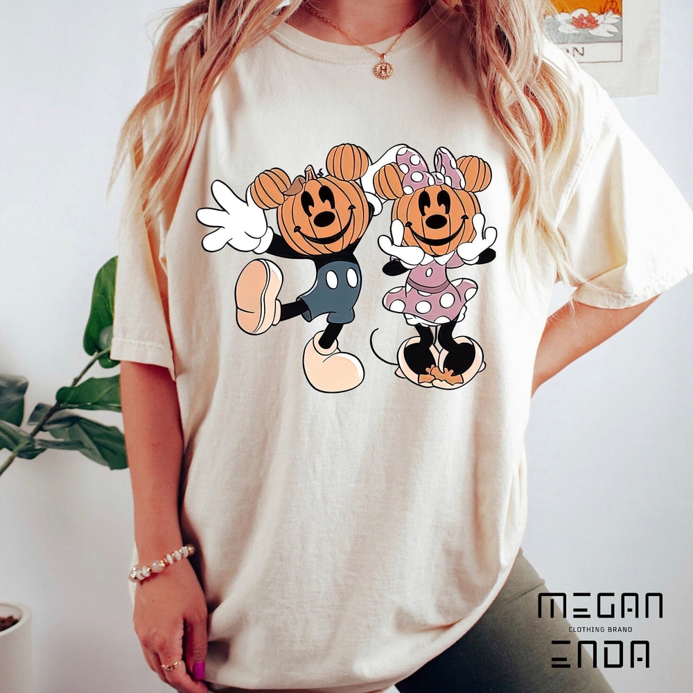 Disney Halloween, Halloween shirt, Pumpkin shirt, Pumpkin Mouse shirt, Halloween mouse shirt, Mouse party shirt, Pumpkin head shirt - 1.jpg