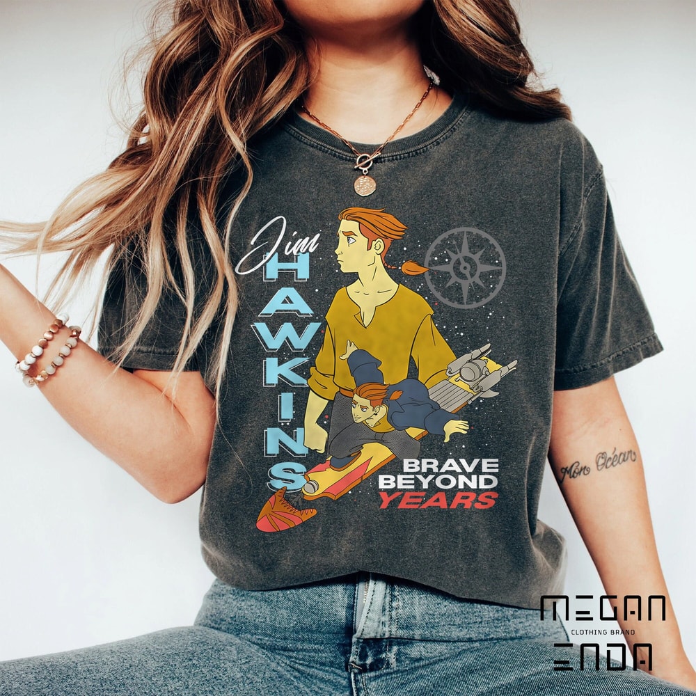 Disney Jim Hawkins Double Portrait Brave Beyond Years Shirt, Disney Treasure Planet T-shirt, Walt Disney World, Disneyland Trip Outfits - 1.jpg