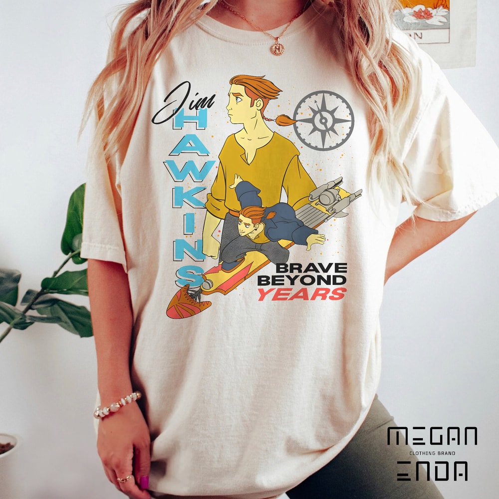 Disney Jim Hawkins Double Portrait Brave Beyond Years Shirt, Disney Treasure Planet T-shirt, Walt Disney World, Disneyland Trip Outfits - 2.jpg