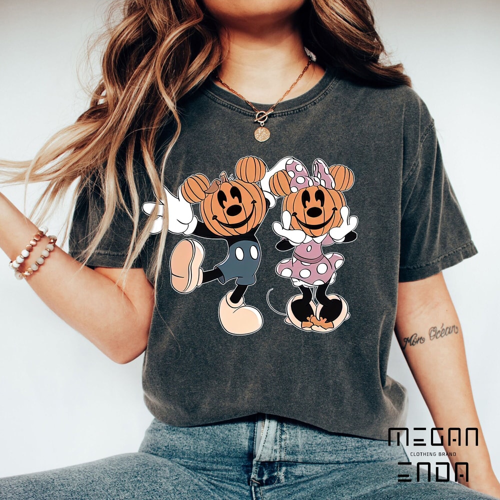 Disney Halloween, Halloween shirt, Pumpkin shirt, Pumpkin Mouse shirt, Halloween mouse shirt, Mouse party shirt, Pumpkin head shirt - 2.jpg