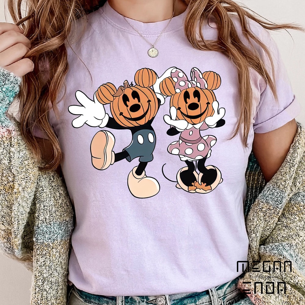 Disney Halloween, Halloween shirt, Pumpkin shirt, Pumpkin Mouse shirt, Halloween mouse shirt, Mouse party shirt, Pumpkin head shirt - 3.jpg