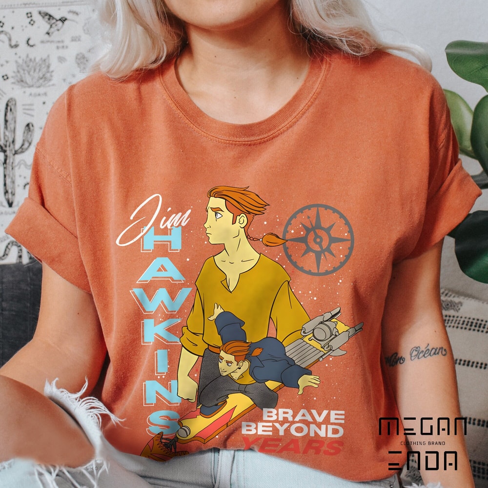 Disney Jim Hawkins Double Portrait Brave Beyond Years Shirt, Disney Treasure Planet T-shirt, Walt Disney World, Disneyland Trip Outfits - 4.jpg