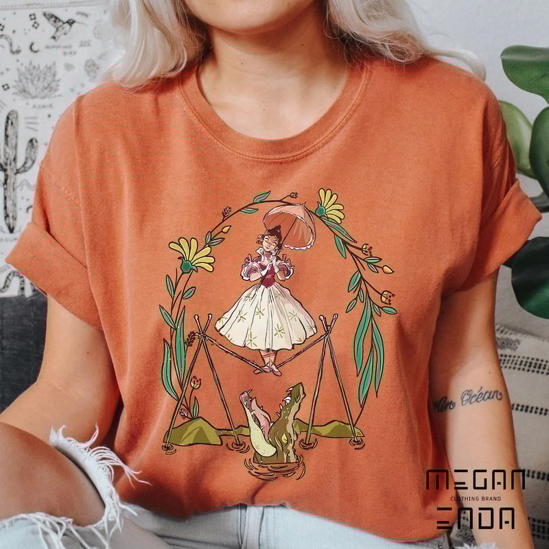 Disney Haunted Mansion Tightrope Walker Comfort Colors Shirt, Tightrope Girl Disney Halloween Shirt, Magic Kingdom Shirt, Disneyworld Shirts - 4.jpg