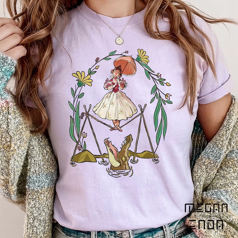 Disney Haunted Mansion Tightrope Walker Comfort Colors Shirt, Tightrope Girl Disney Halloween Shirt, Magic Kingdom Shirt, Disneyworld Shirts - 5.jpg