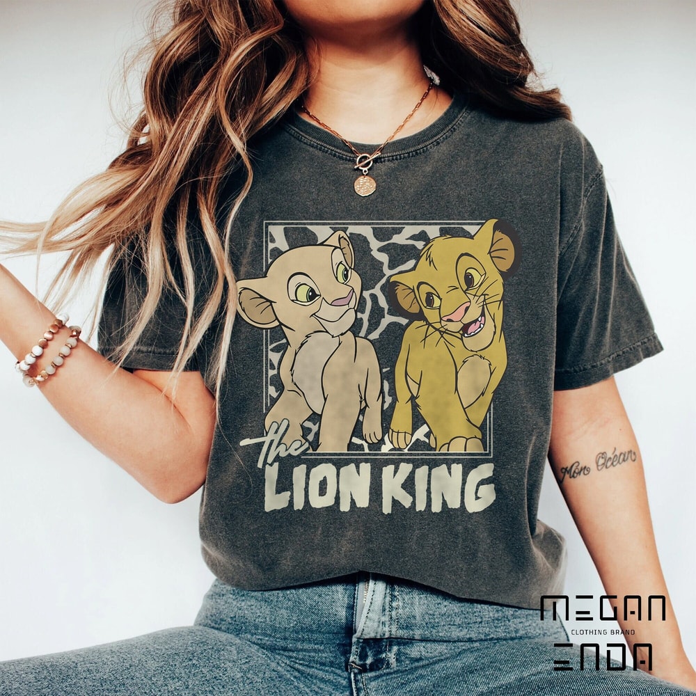 Disney Lion King Simba And Young Nala Hakuna Matata Retro Shirt, Magic Kingdom Unisex T-shirt Family Birthday Gift Adult Kid Toddler Tee - 1.jpg
