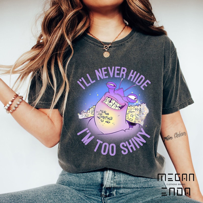 Disney Moana Tamatoa Portrait I'll Never Hide I'm Too Shiny T-Shirt, Disneyland Family Matching Tee Trip Unisex T-shirt, Disney Shirt - 1.jpg