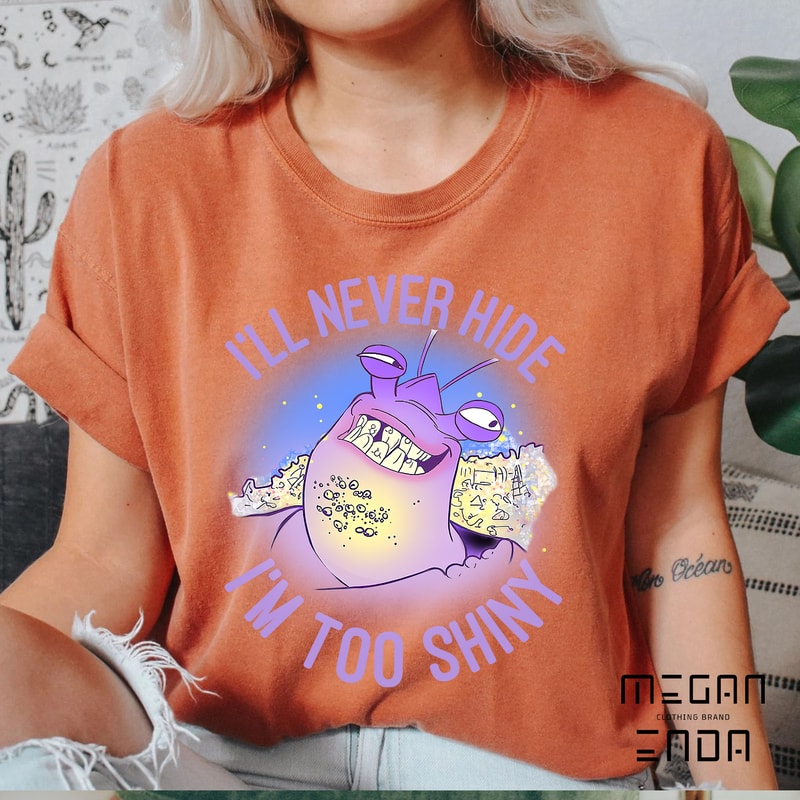 Disney Moana Tamatoa Portrait I'll Never Hide I'm Too Shiny T-Shirt, Disneyland Family Matching Tee Trip Unisex T-shirt, Disney Shirt - 4.jpg