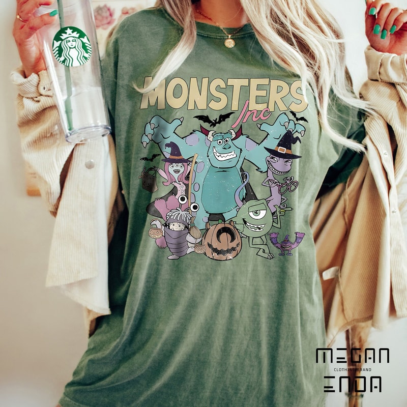 Disney Monster Halloween Comfort ColorsShirt, Monster Inc Shirt, Retro Monster Halloween Shirt, Disney Halloween Shirt, Disney Spooky Shirt - 3.jpg