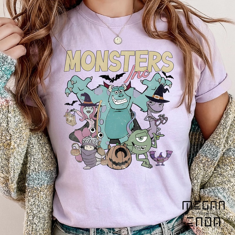 Disney Monster Halloween Comfort ColorsShirt, Monster Inc Shirt, Retro Monster Halloween Shirt, Disney Halloween Shirt, Disney Spooky Shirt - 4.jpg