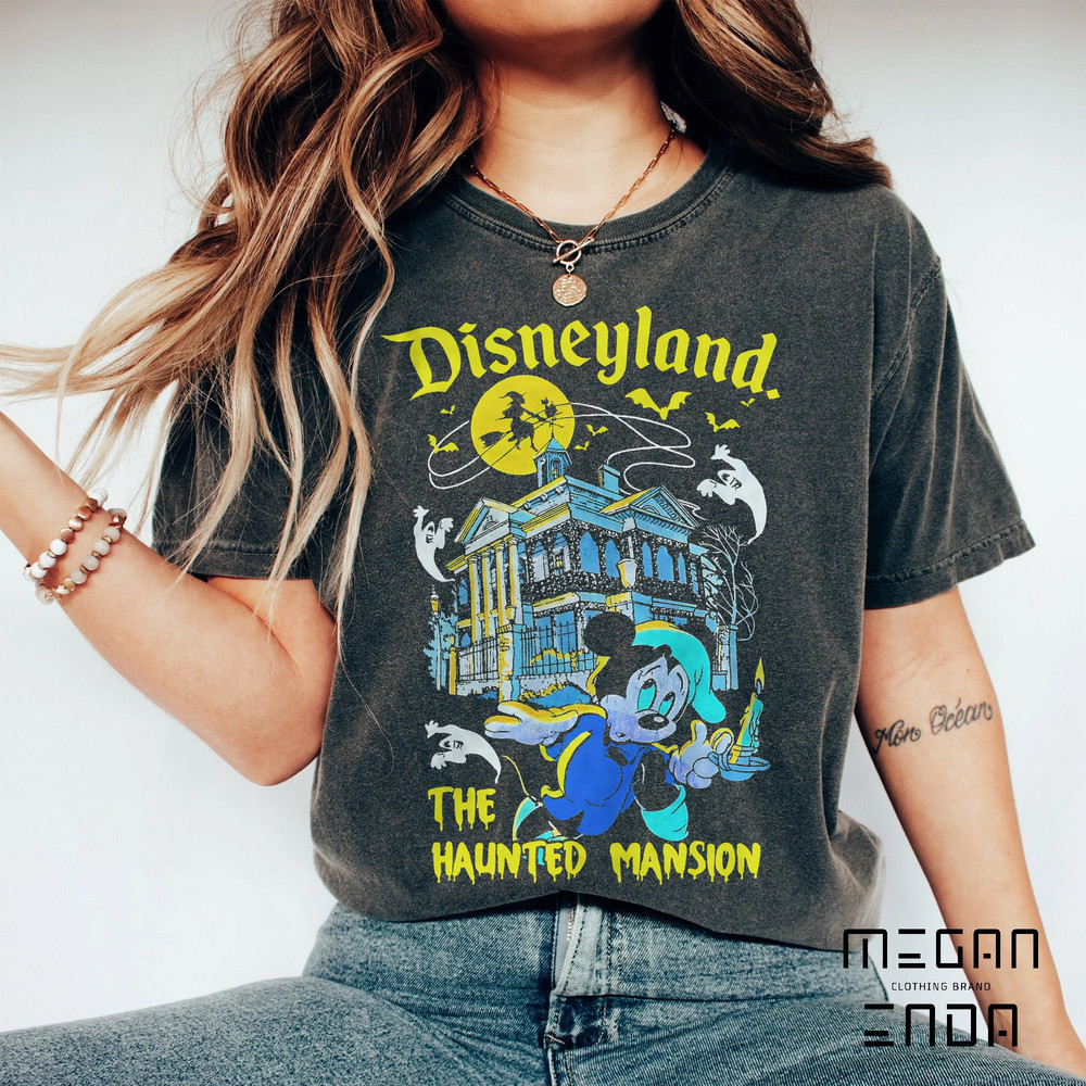 Disneyland The Haunted Mansion Shirt, Disney Comfort Colors Shirt, Mickey Halloween Shirt, Disney Halloween Matching Shirt, Halloween Shirt - 1.jpg