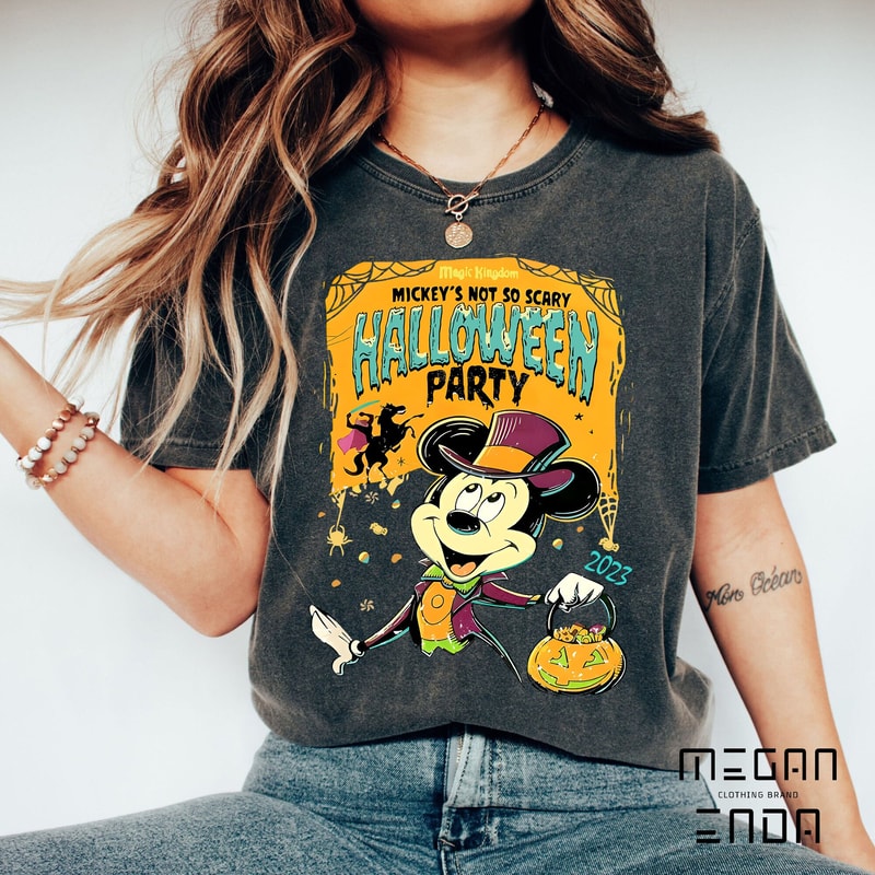 Halloween Shirt, Disney Halloween, Comfort Colors Shirt Mickey's Not So Scary Halloween Party,Mickey Halloween Shirt, Disney Halloween Shirt - 1.jpg