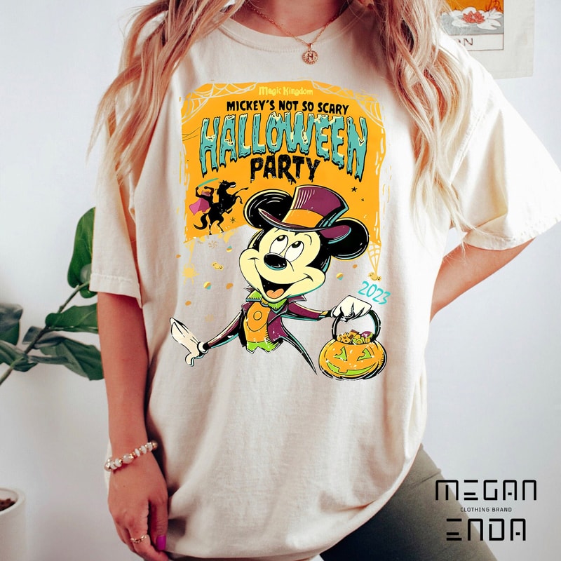 Halloween Shirt, Disney Halloween, Comfort Colors Shirt Mickey's Not So Scary Halloween Party,Mickey Halloween Shirt, Disney Halloween Shirt - 2.jpg