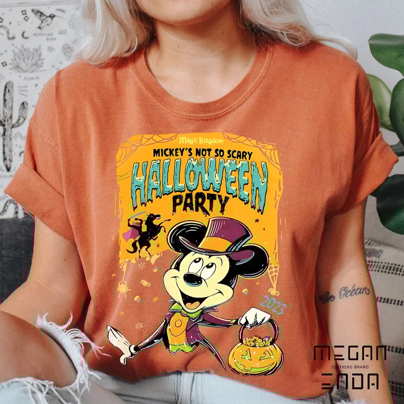 Halloween Shirt, Disney Halloween, Comfort Colors Shirt Mickey's Not So Scary Halloween Party,Mickey Halloween Shirt, Disney Halloween Shirt - 4.jpg
