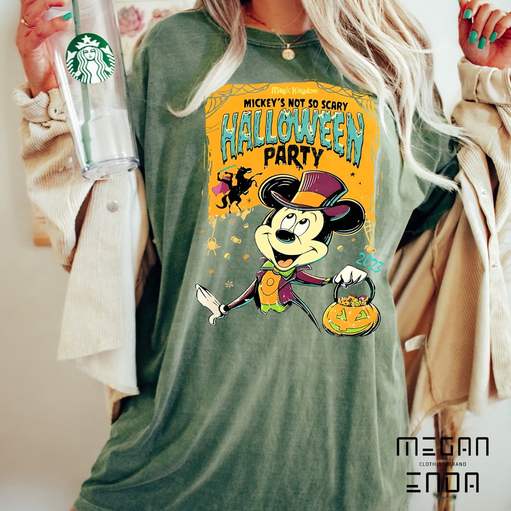 Halloween Shirt, Disney Halloween, Comfort Colors Shirt Mickey's Not So Scary Halloween Party,Mickey Halloween Shirt, Disney Halloween Shirt - 5.jpg