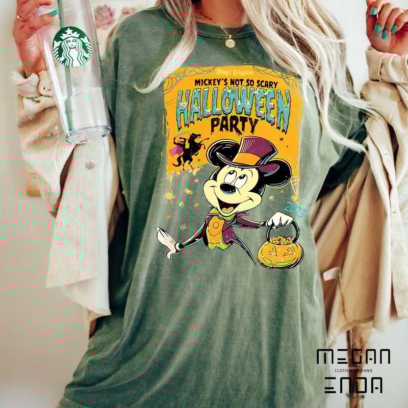 Halloween Shirt, Disney Halloween, Comfort Colors Shirt Mickey's Not So Scary Halloween Party,Mickey Halloween Shirt, Disney Halloween Shirt - 5.jpg