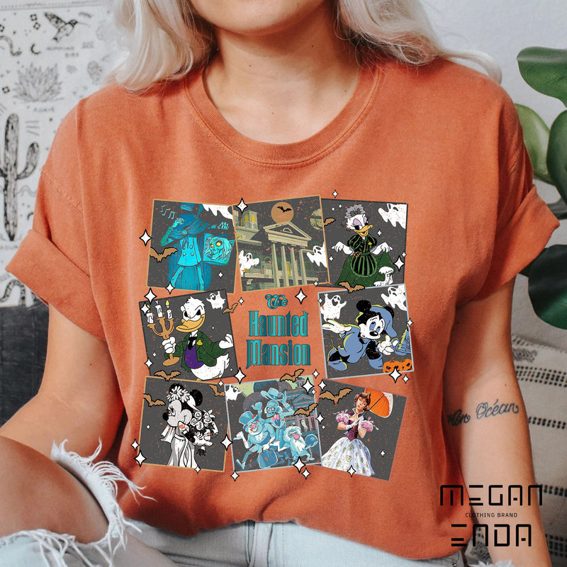 Halloween Shirt, Disney The Haunted Mansion Comfort Color Shirt, Retro Mickey And Friends Haunted Mansion Shirt, Disney Halloween Shirt - 4.jpg