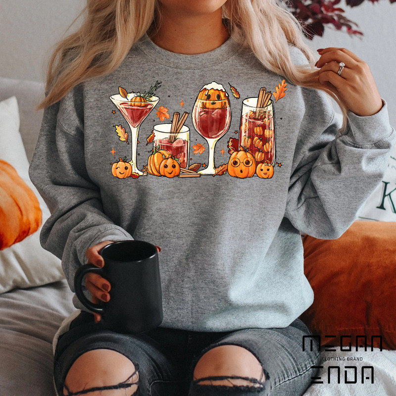 Halloween Sweatshirt, Fall Coffee Sweatshirt, Fall Sweater,Pumpkin Spice Sweatshirt,Cute Fall Sweater,Womens Fall Sweater,Coffee Sweatshirt, - 3.jpg